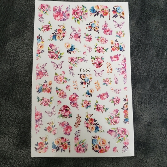 Other - Floral Nail Tattoo Designs